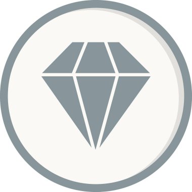 Elmas simgesinin vektör illüstrasyonu 