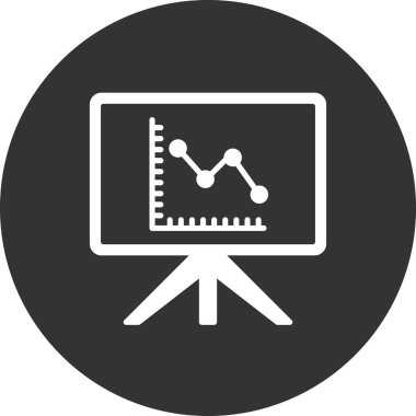 sunum satırı vektör simgesi.