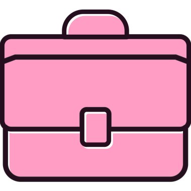 evrak çantası simgesi, vektör illüstrasyonu 