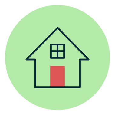 Ev simgesi, vektör illüstrasyonu