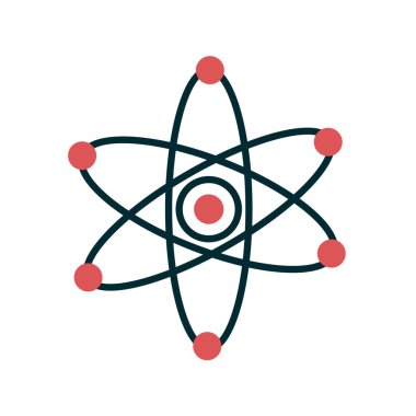 atom simgesi, vektör illüstrasyonu, Nucleus sembolü