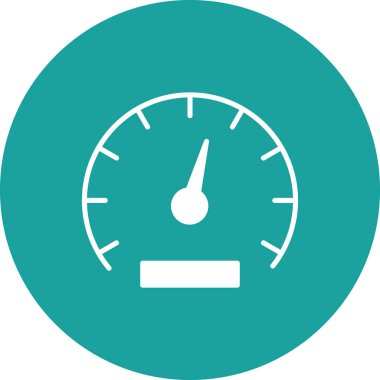 Hız göstergesi. Web simgesi basit tasarım 