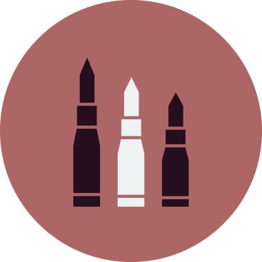 Kurşunların düz simgesi 