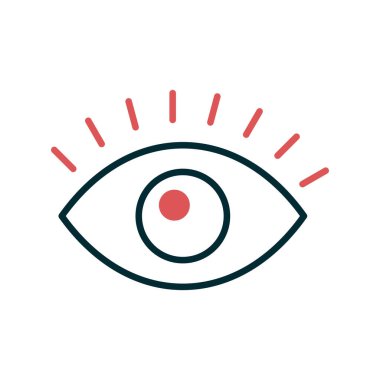 Göz simgesi, vektör illüstrasyonu