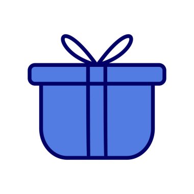 hediye simgesi, vektör çizimi 