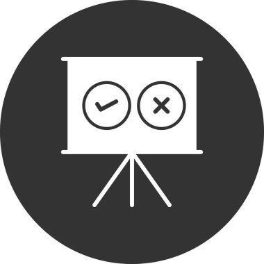 karar simgesi vektör illüstrasyonu