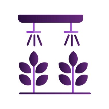 Hidrofonik bahçe ikonu vektör illüstrasyonu