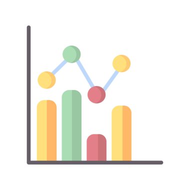 İş grafiği İstatistikler, basit web simgesi