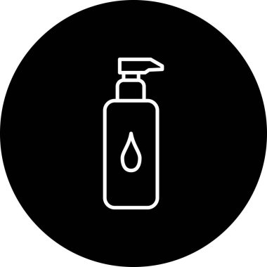 Losyon simgesi, vektör illüstrasyonu