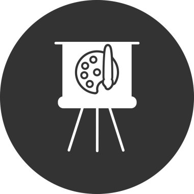 Palet. Web simgesi basit tasarım