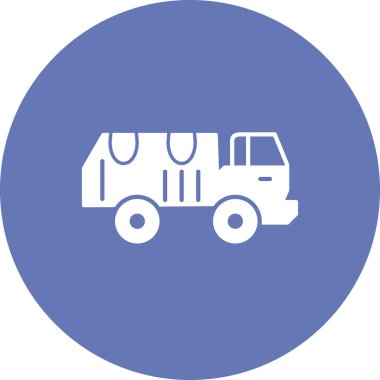 Askeri Kamyon vektör illüstrasyonu