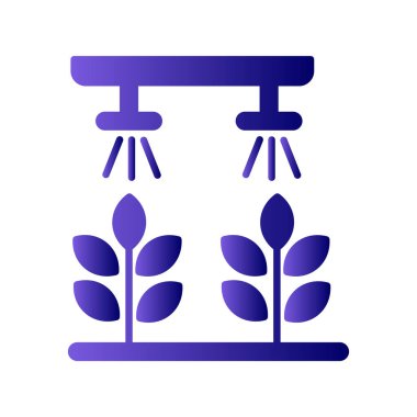 Hidrofonik bahçe ikonu vektör illüstrasyonu