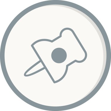 İllüstrasyon Kağıt Ataç ikonu vektörü, okul logosu kavramı 