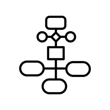 iş akışı simgesi, vektör illüstrasyonu