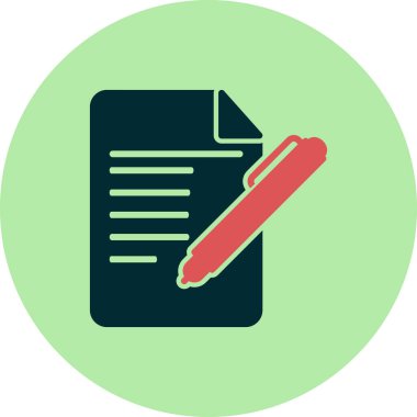 Simge vektör çizim yazmak