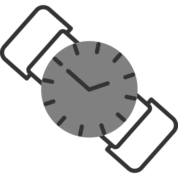 Ρολόι Εικονίδιο Ρολόι Χειρός Διανυσματική Απεικόνιση — Διανυσματικό Αρχείο