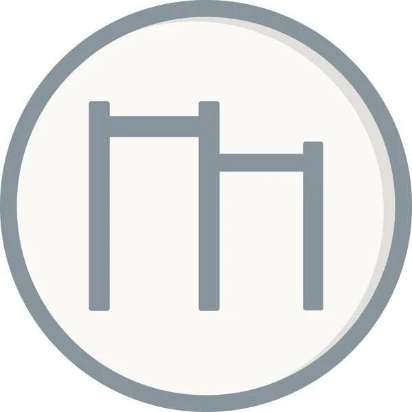 Vektorbild Des Klimmzugbalken Symbols — Stockvektor