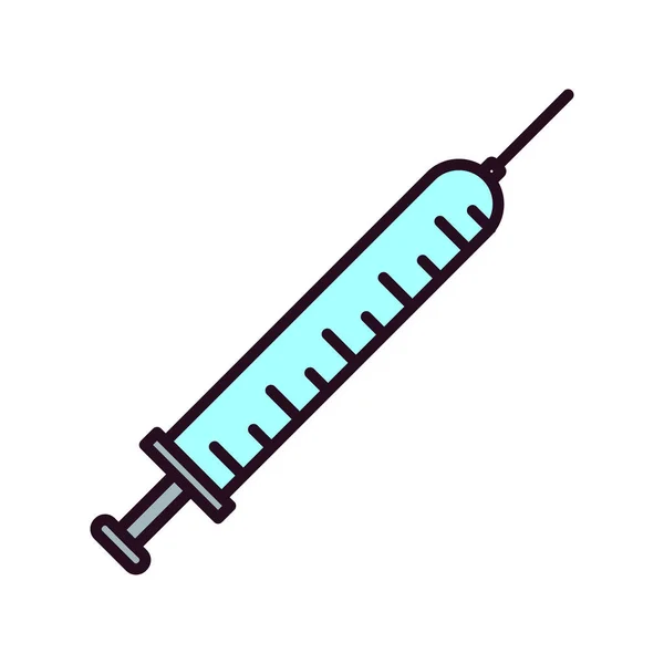 Syringe Injection Simple Design — Stock Vector