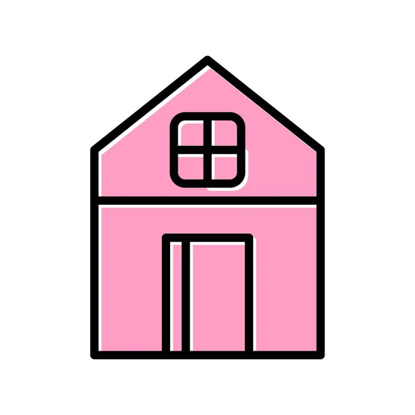 Huis Pictogram Vector Illustratie — Stockvector