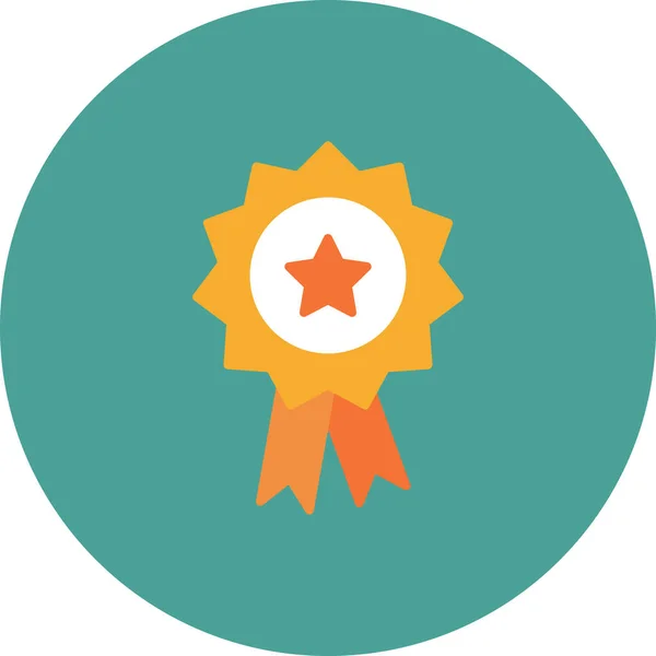Ocenění Webová Ikona Jednoduchá Ilustrace Odznaku — Stockový vektor