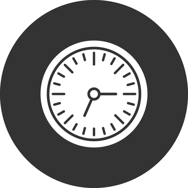 Настенные Часы Веб Значок Простая Иллюстрация — стоковый вектор