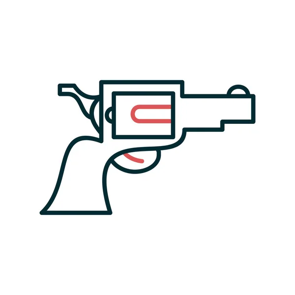 Illustration Vectorielle Une Icône Pistolet — Image vectorielle