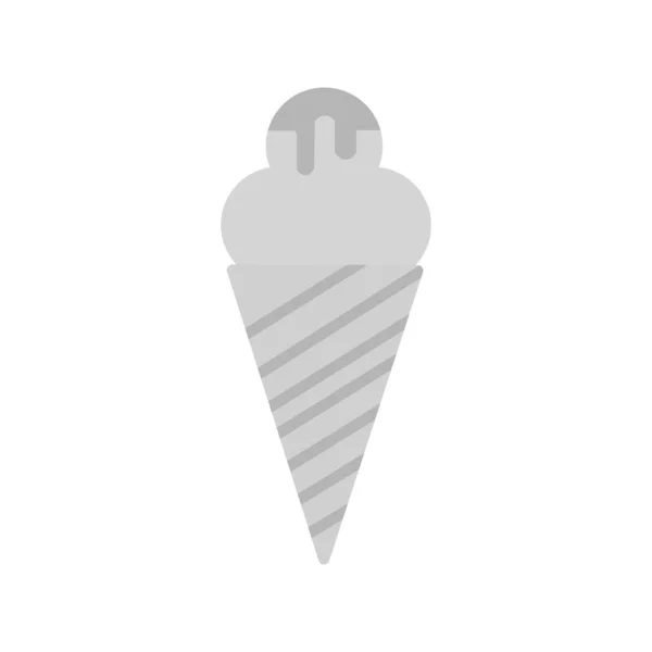 Icecream Icono Vector Ilustración — Archivo Imágenes Vectoriales