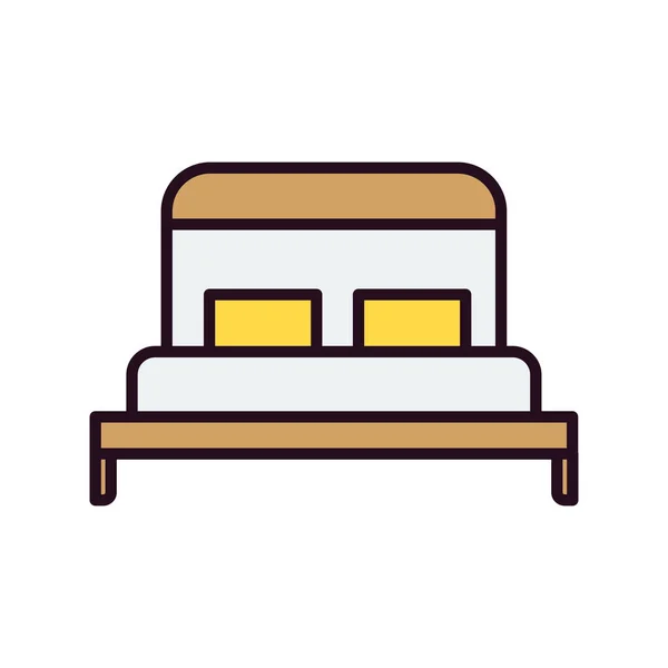 ベッドアイコンのベクトル図 — ストックベクタ