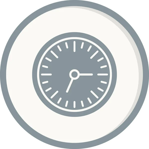 Настінний Годинник Веб Іконка Проста Ілюстрація — стоковий вектор