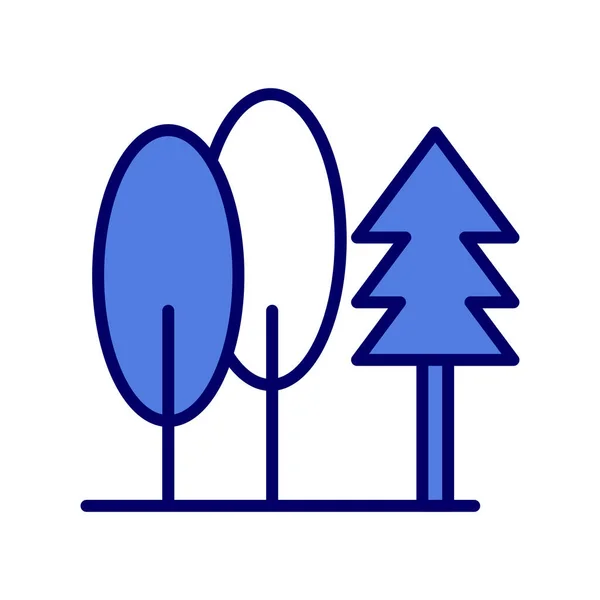 Bäume Symbol Vektorillustration — Stockvektor