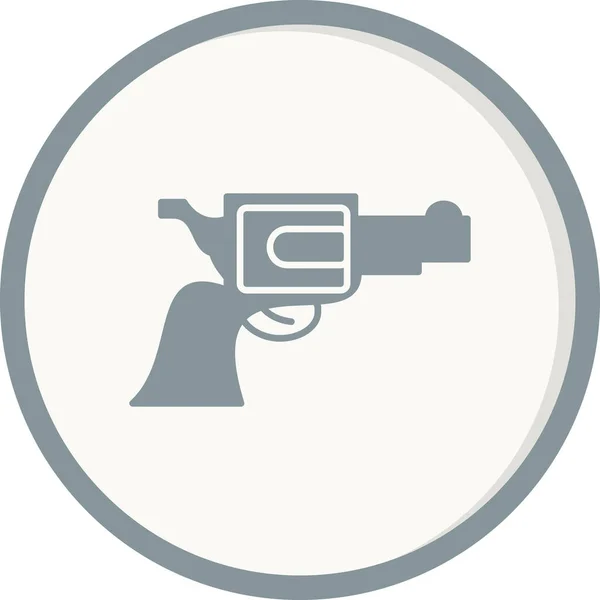 Vektorillustration Eines Pistolensymbols — Stockvektor