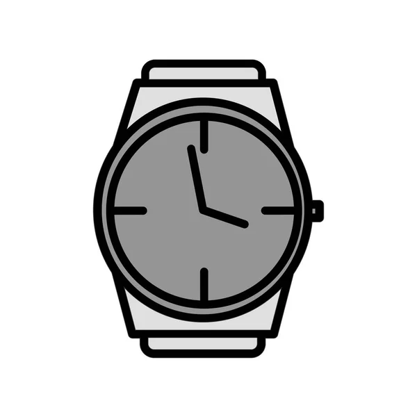 Icono Del Reloj Reloj Pulsera Vector Ilustración — Vector de stock