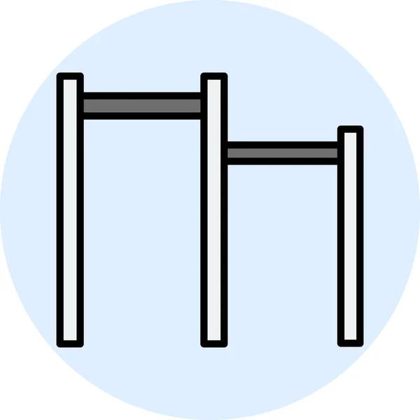 Vektorbild Ikonen Chin Bar — Stock vektor