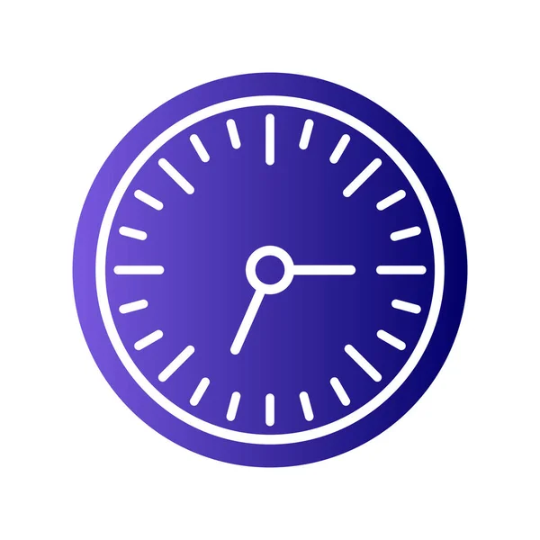 Wanduhr Web Symbol Einfache Illustration — Stockvektor