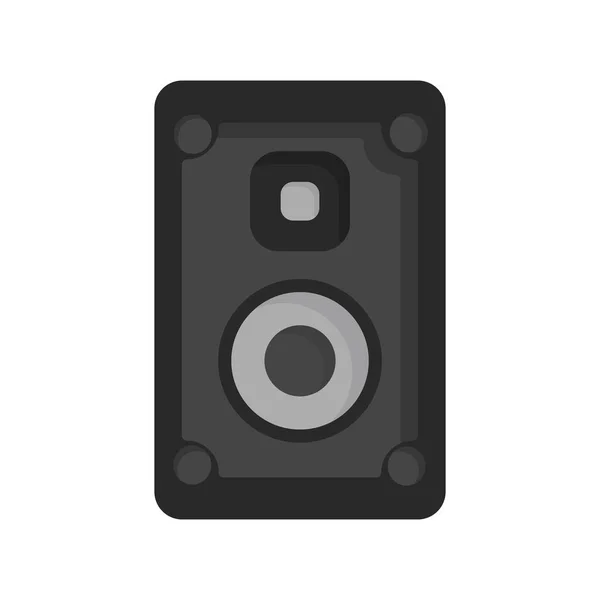 Dispositivo Sonido Icono Música Vector Ilustración Diseño Gráfico — Vector de stock