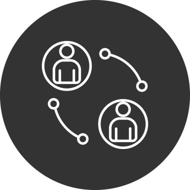 Bağlantı simgesi, vektör illüstrasyonu