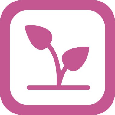 bitki simgesi, vektör illüstrasyonunu terk eder