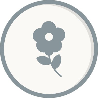 çiçek simgesi vektör illüstrasyonu