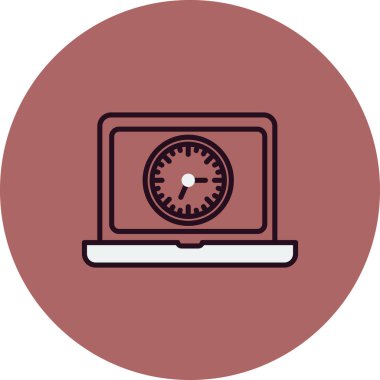 Laptop ekranı. Web simgesi basit tasarım