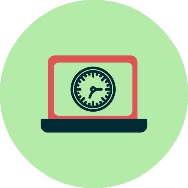 Laptop ekranı. Web simgesi basit tasarım