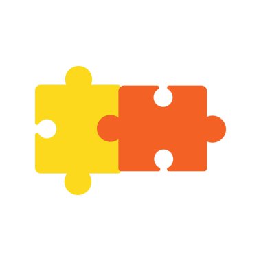 Bulmaca simgesi izole edildi. iş vektörü illüstrasyon tasarım şablonu