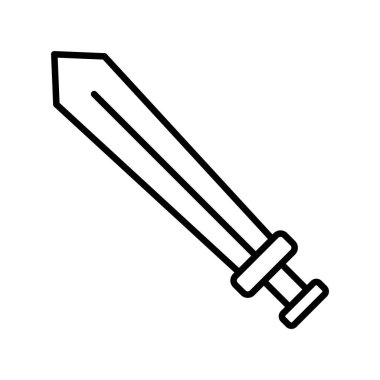 Kılıç. Web simgesi basit illüstrasyon 