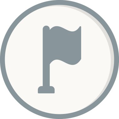 bayrak ikonu vektör illüstrasyonu