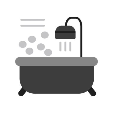 Küvet. Web simgesi basit tasarım 