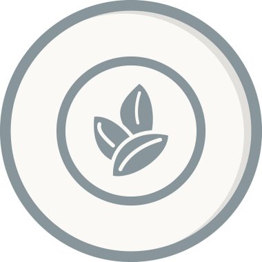 Bir ağaç simgesinin vektör illüstrasyonu