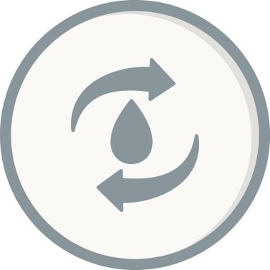 Geri dönüşüm simgesi, vektör illüstrasyonu