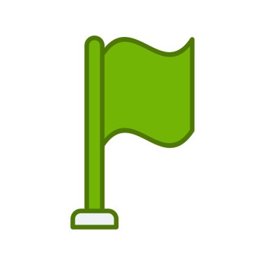 bayrak ikonu vektör illüstrasyonu