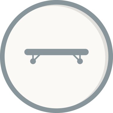 Kaykay simgesi, vektör illüstrasyonu