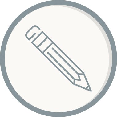 Kalem simgesi, vektör illüstrasyonu