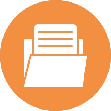 Dosya. Web simgesi basit illüstrasyon 